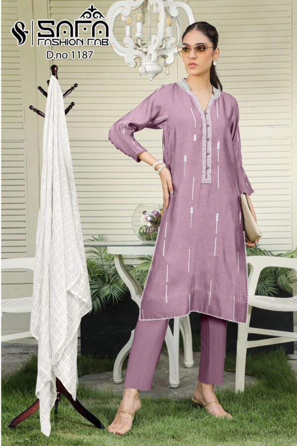 SAFA FASHION 1187 READYMADE PAKISTANI KURTI ONLINE WHOLESALE