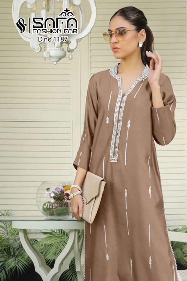 SAFA FASHION 1187 READYMADE PAKISTANI KURTI ONLINE WHOLESALE