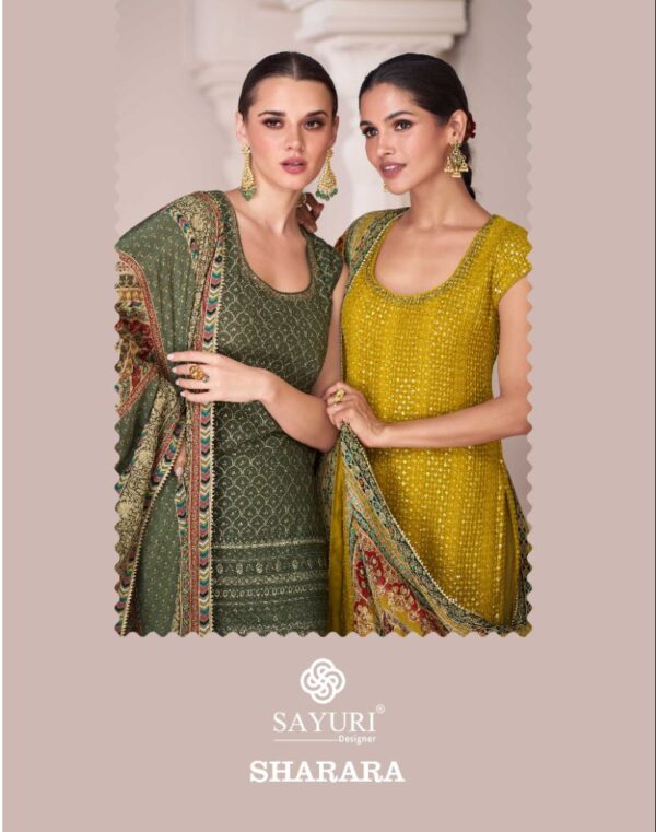 SAYURI DESIGNER 5305 READYMADE PREMIUM SILK SHARARA CATALOGUE