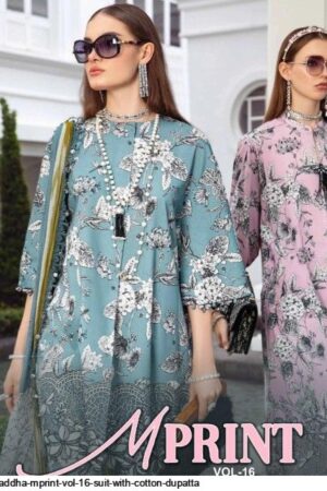SHRADDHA DESIGNER M.PRINT VOL-16 COTTON WHOLESALE SUITS ONLINE