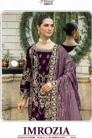 SHREE FABS IMROZIA VELVET COLLECTION PAKISTANI SUITS FOR WOMEN