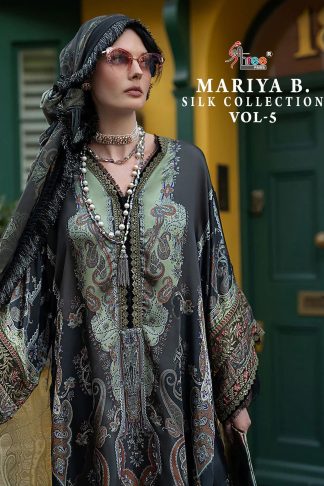 SHREE FABS MARIA B SILK COLLECTION VOL 05 WHOLESALE PAKISTANI SUITS