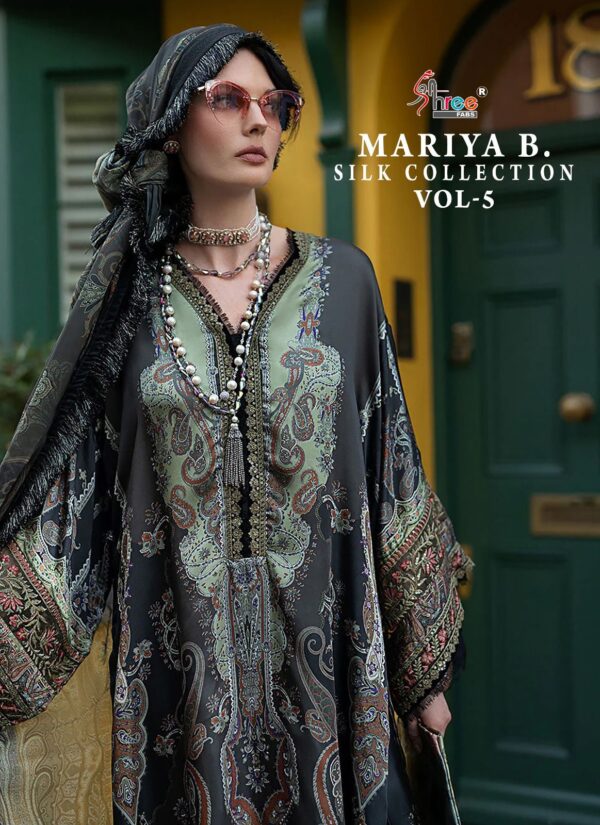 SHREE FABS MARIA B SILK COLLECTION VOL 05 WHOLESALE PAKISTANI SUITS