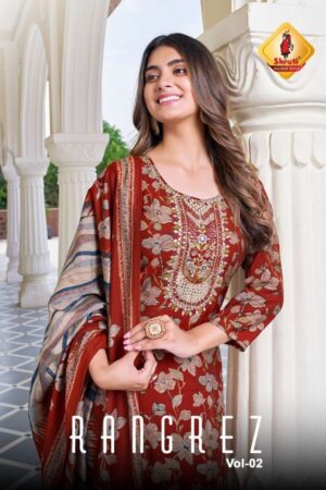 SHRUTI SUIT RANGREZ VOL 2 READYMADE KURTIS ONLINE SUPPLIER