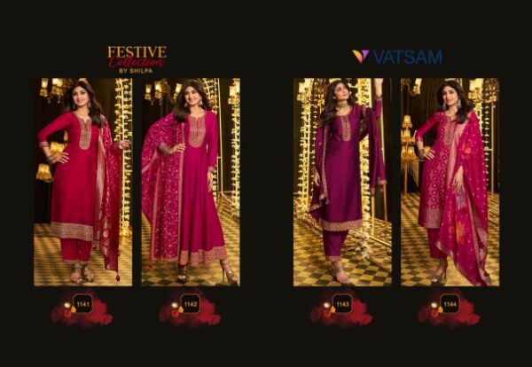 VATSAM 1141 TO 1144 KARWA CHOUTH READYMADE SUITS CATALOGUE