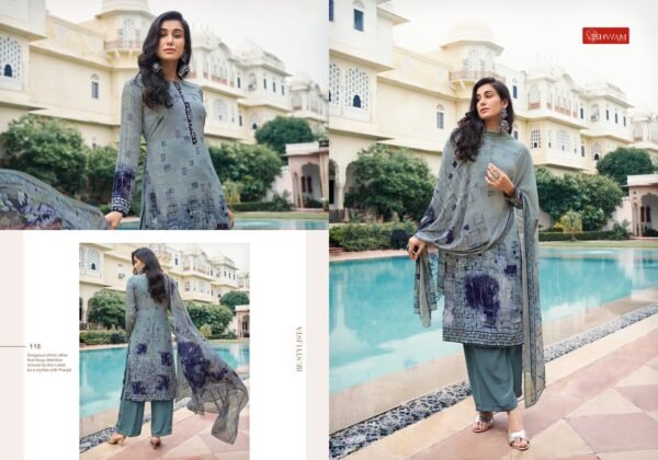 VISHWM FABRICS ESPRSSO PREMIUM DESIGNER DRESS MATERIAL WHOLESALE                                                                                                                                                                                                                                                                                                                                                                                                                                                                                                                                                                     VISHWAM FABRICS   Espresso                                                                                                                                                                                                                                       VISHWAM FABRICS - Image 3