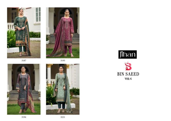 JIHAN BIN SAEED LAWN COLLECTION VOL 5 PAKISTANI SUITS CATALOGUE