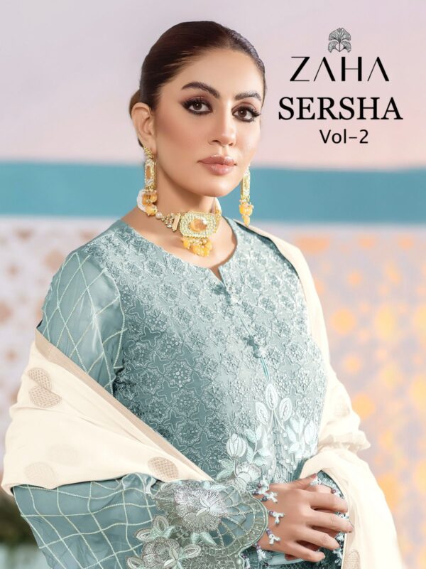 ZAHA 10217 ABCD SERSHA VOL 2 WHOLESALE PAKISTANI SUITS