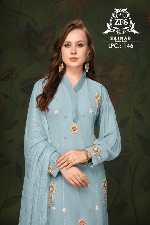 ZAINAB FASHION STUDIO LPC 146 DESIGNER LUXURY SUITS WHOLESALE