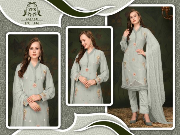 ZAINAB FASHION STUDIO LPC 146 DESIGNER LUXURY SUITS WHOLESALE