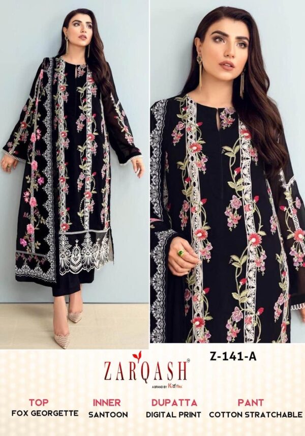 ZARQASH Z 141 AB READYMADE WHOLESALE KURTI WITH PRICE