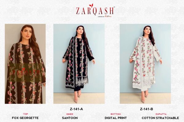 ZARQASH Z 141 AB READYMADE WHOLESALE KURTI WITH PRICE