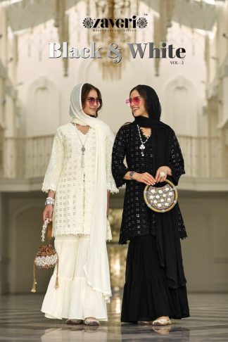 ZAVERI 1235 TO 1236 BLACK WHITE VOL 2 LATEST SHARAHA SET CATALAOGUE