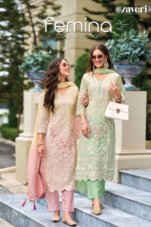 ZAVERI 1262 TO 1264 FEMINA LATEST DESIGN SALWAR SUITS ONLINE