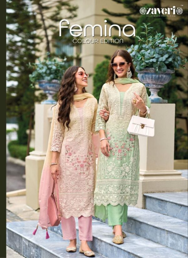 ZAVERI 1262 TO 1264 FEMINA LATEST DESIGN SALWAR SUITS ONLINE