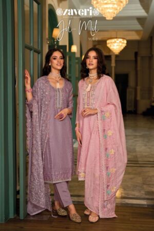 ZAVERI JIL MIL VOL 2 READYMADE PARTY WEAR SALWAR SUITS CATALOGUE