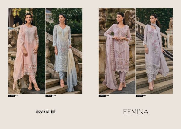 ZAVERI Z 1217 TO Z 1220 FEMINA SALWAR SUITS ONLINE CATALOGUE