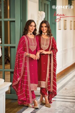 ZAVERI Z 1248 TO 1249 KEYA PREMIUM SILK SALWAR SUITS CATALOGUE