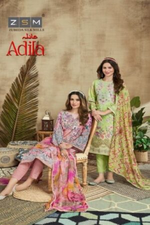 ZSM DESIGNER STUDIO ADILA COTTON PAKISTANI SALWAR SUITS ONLINE