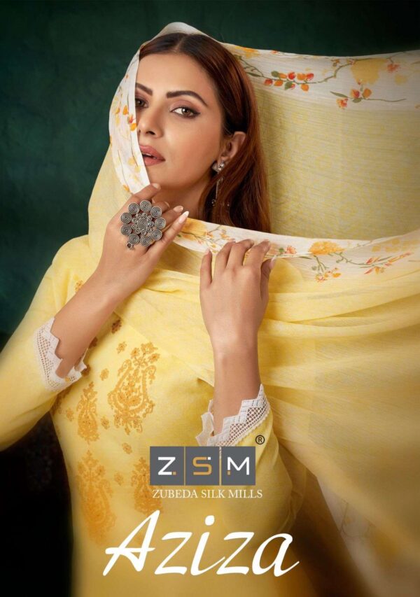 ZSM DESIGNER STUDIO AZIZA PURE SATIN SALWAR SUITS WHOLESALE