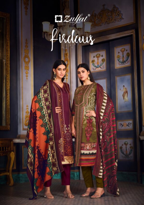 ZULFAT FIRDAUS WOOLLEN PASHMINA PAKISTANI SUITS ONLINE WHOLESALE