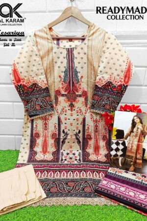 AL KARAM KESARIYA READYMADE COLLECTION PAKISTANI KURTI WHOLESALE