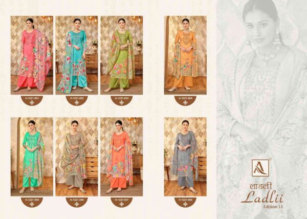 ALOK H 1221 LADLII VOL 11 WHOLESALE SALWAR SUITS ONLINE SHOPPING