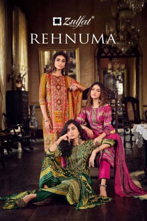 ZULFAT 521 REHNUMA WOOLLEN PASHMINA CATALOGUE PAKISTANI SUITS