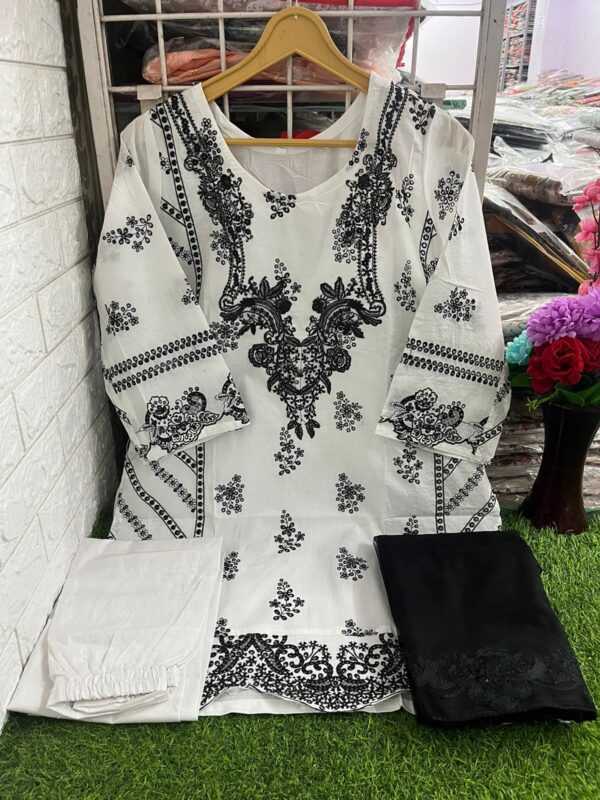 DEEPSY CHEVRON EMBROIDERY READYMADE COTTON PAKISTANI KURTI WHOLESALE