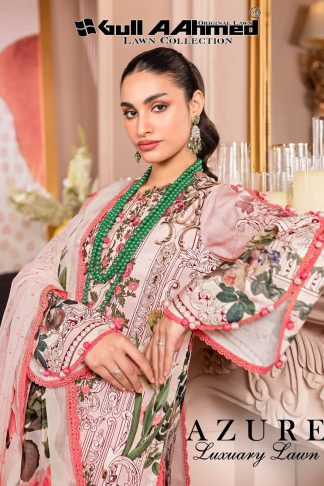GULL AAHMED AZURE LUXURY LAWN COLLECTION WHOLESALE CATALOGUE SUITS