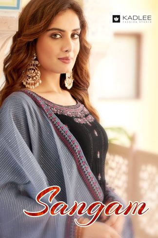 KADLEE 3001 TO 3006 SANGAM WHOLESALE KURTI CATALOGUE DEALERS