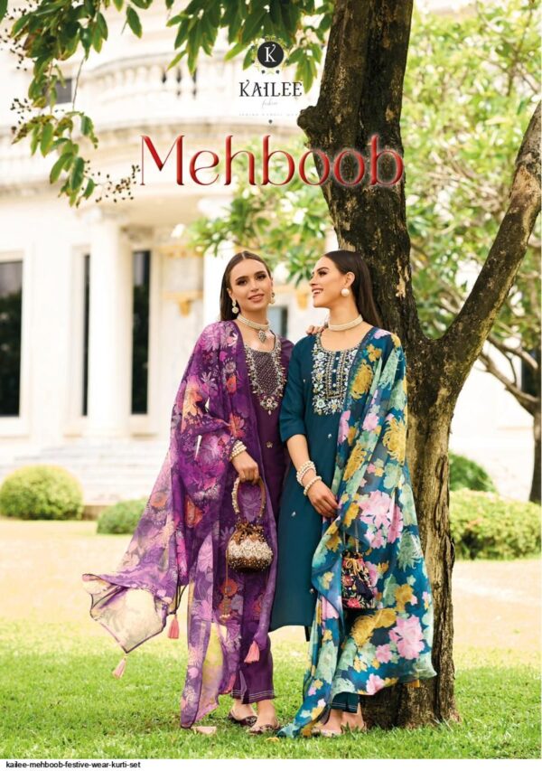 KAILEE FASHION MEHBOOB VISCOSE SILK PAKISTANI SUITS WHOLESALE PRICE