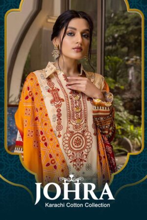 KF DESIGNER JOHRA KARACHI COTTON WHOLESALE SUITS CATALOGUE