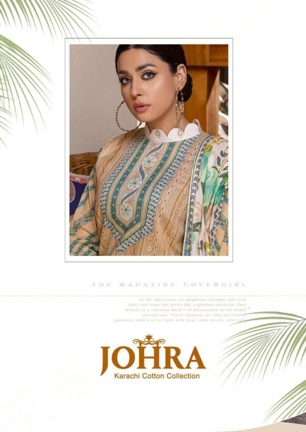 KF DESIGNER JOHRA KARACHI COTTON WHOLESALE SUITS CATALOGUE