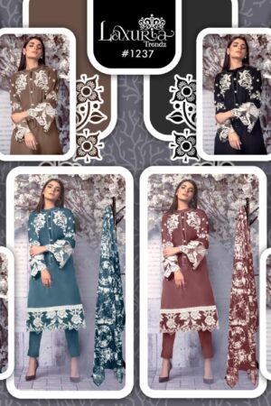 LAXURIA TRENDS 1237 PAKISTANI SUITS NEW CATALOGUE