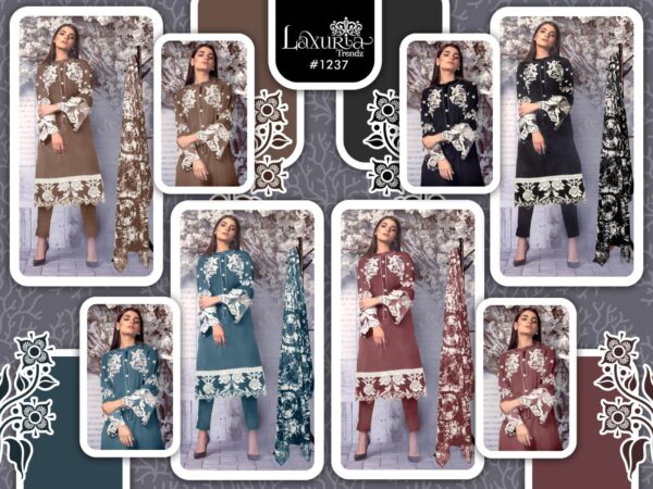 LAXURIA TRENDS 1237 PAKISTANI SUITS NEW CATALOGUE