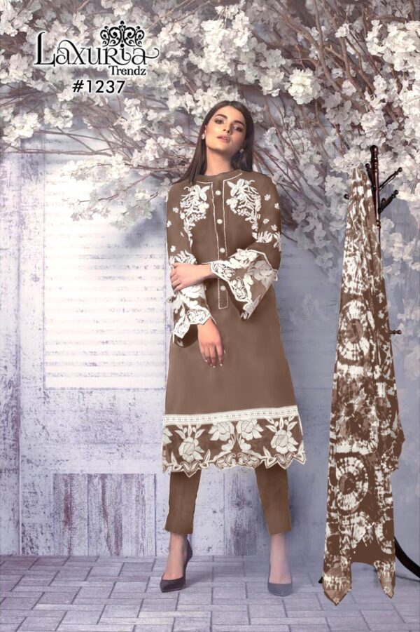 LAXURIA TRENDS 1237 PAKISTANI SUITS NEW CATALOGUE