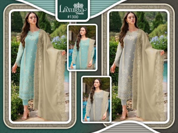 LAXURIA TRENDS 1300 CATALOGUE PAKISTANI SUITS DESING