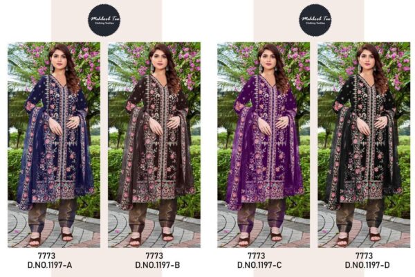 MEHBBOB TEX 1197 VELVET CATALOGUE PAKISTANI SUITS DESING