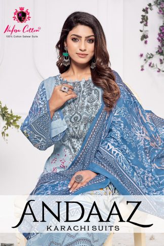 NAFISHA COTTON ANDAAZ KARACHI PAKISTANI SUITS WHOLESALE