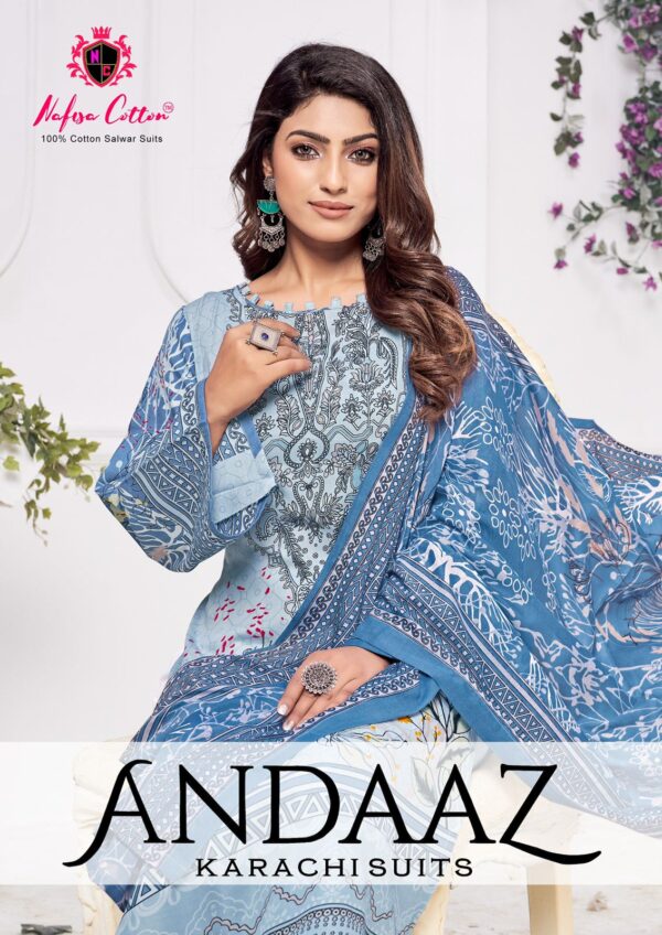 NAFISHA COTTON ANDAAZ KARACHI PAKISTANI SUITS WHOLESALE