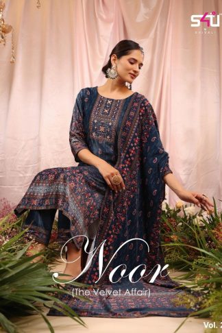 S4U NOOR THE VELVET AFFAIR VOL 2 PARTY WEAR VELVET SUITS