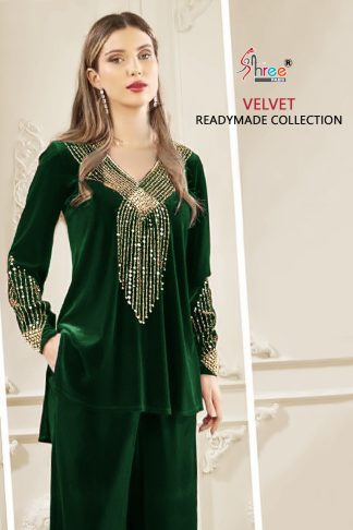 SHREE FABS R 1188 VELVET READYMADE PAKISTANI SUITS WHOLESALE