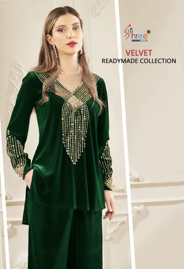 SHREE FABS R 1188 VELVET READYMADE PAKISTANI SUITS WHOLESALE