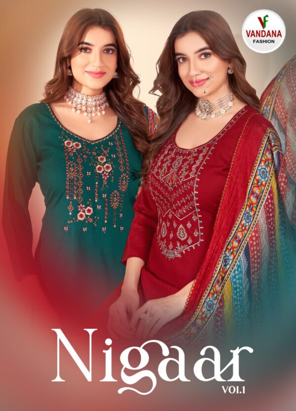 VANDANA FASHION NIGAAR VOL 1 WHOLESALE SALWAR KAMEEZ SURAT