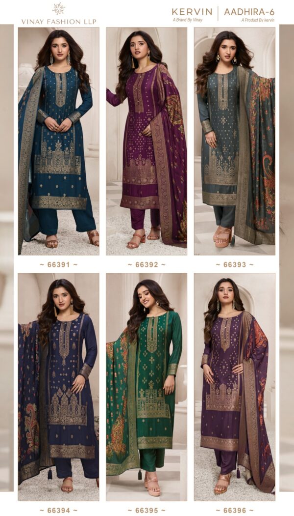 VINAY FASHION KERVIN AADHIRA VOL 6 VISCOSE SALWAR SUIT WHOLESALE