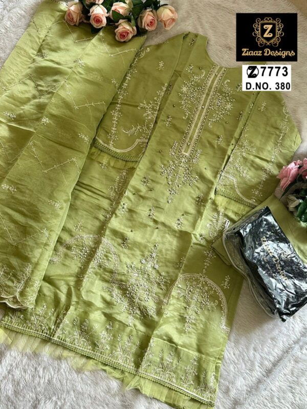 ZIAAZ DESIGNS 380 & 381 SEMI STITCHED PAKISTANI SUITS WHOLESALE