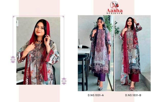 AASHA DESIGNER 1031 HARSHA VOL 1 COTTON PAKISTANI SALWAR SUITS ONLINE