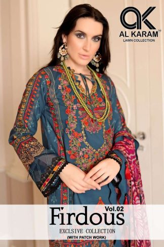 AL KARAM FIRDOUS EXCLUSIVE COLLECTION VOL 02 LAWN PAKISTANI SUITS ONLINE