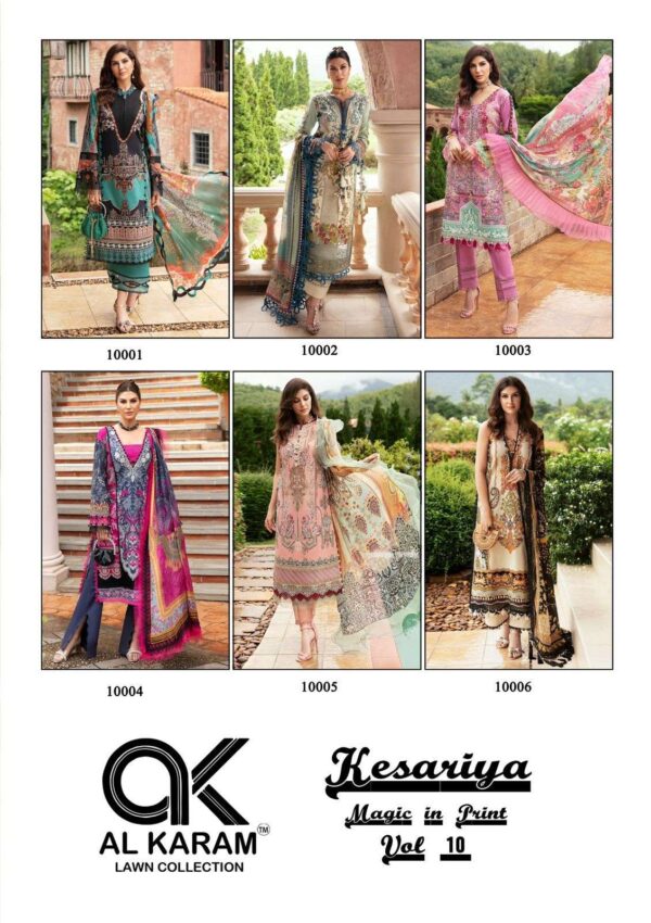 AL KARAM KESARIYA MAGIC IN PRINT VOL 10 PAKISTANI SUITS ONLINE WHOLESALE